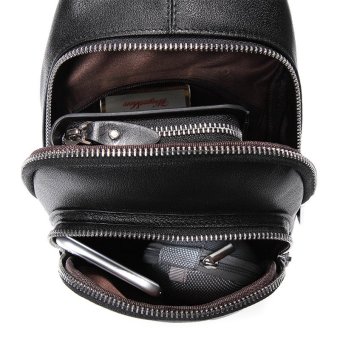 Bostanten Men's Genuine Cowhide Leather Chest Sling Bag Cross-body Newest Shoulder Bag June 2018 - 3 Bostanten Men's Genuine Cowhide Leather Chest Sling Bag Cross-body Newest Shoulder Bag - 3