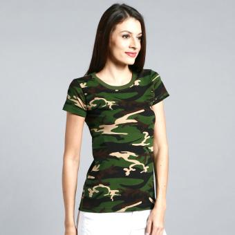 Camouflage Tee For Women (Green) June 2018 - 2 Camouflage Tee for Women (Green) - 2