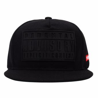 Cap City Unisex Hip-hop Parental Advisory Snapback (Full Black) June 2018 - 2 Cap City Unisex Hip-hop Parental Advisory Snapback (Full Black) - 2
