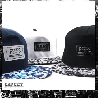 Cap City Unisex Hip-hop PEEPS Snapback (Black) June 2018 - 5 Cap City Unisex Hip-hop PEEPS Snapback (Black) - 5
