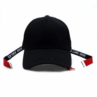 Cap City Unisex Korean Style NY New York Long Clip Strap Adjustment Basball Cap (Black) June 2018 - 2 Cap City Unisex Korean Style NY New York Long Clip Strap Adjustment Basball Cap (Black) - 2