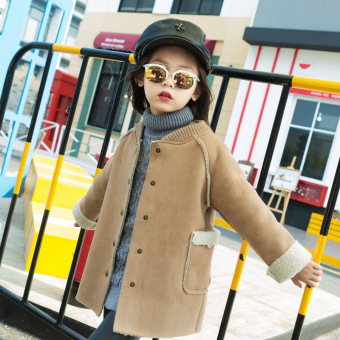 Children Fashion Girls Winter Coats Casual Overcoat Kid Thick WarmJacket (Khaki) - Intl June 2018 - 3 Children Fashion Girls Winter Coats Casual Overcoat Kid Thick WarmJacket (Khaki) - intl - 3