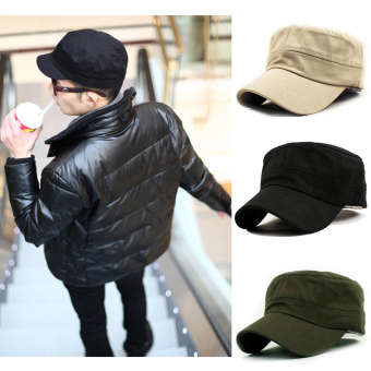 Classic Plain Vintage Army Military Cadet Style Cotton Cap Hat Adjustable Black June 2018 - 4 Classic Plain Vintage Army Military Cadet Style Cotton Cap Hat Adjustable Black - 4