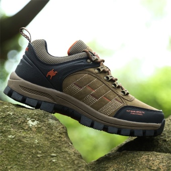 CLZQ 2017 New Men And Women Outdoor Hiking Shoes WaterproofAnti-skid Wear-resistant Climbing Sports Outdoor Footwear-Khaki -intl June 2018 - 5 CLZQ 2017 New Men and Women Outdoor Hiking Shoes WaterproofAnti-skid Wear-resistant Climbing Sports Outdoor Footwear-Khaki -intl - 5