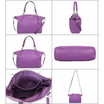 Coach Kelsey Satchel In Pebble Leather Purple - F36675 June 2018 - 2 Coach Kelsey Satchel in Pebble Leather Purple - F36675 - 2