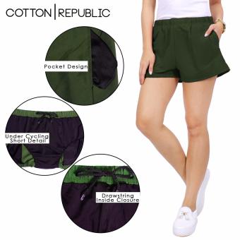 Cotton Republic Comfortable Walking Shorts With Cycling Shortsunder (Green) June 2018 - 2 Cotton Republic Comfortable Walking Shorts with Cycling Shortsunder (Green) - 2
