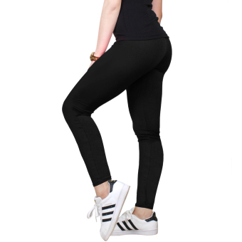 Cotton Republic Fashionable Plain Leggings (Black) June 2018 - 2 Cotton Republic Fashionable Plain Leggings (Black) - 2