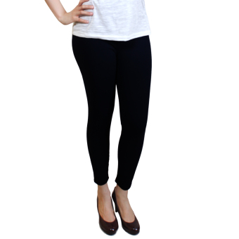 Cotton Republic Fashionable Plain Leggings (Black) With Free BlackV-Neck Top June 2018 - 2 Cotton Republic Fashionable Plain Leggings (Black) with Free BlackV-Neck Top - 2