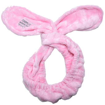 Cute Big Rabbit Ear Soft Towel Hair Band Wrap Headband For Bath SpaMake Up Pink - Intl June 2018 - 2 Cute Big Rabbit Ear Soft Towel Hair Band Wrap Headband For Bath SpaMake Up Pink - intl - 2