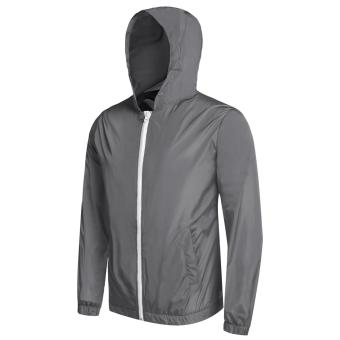 Cyber Bicycle Cycling Jacket Waterproof Windproof Wind Coat RainCoat ( Grey ) June 2018 - 3 Cyber Bicycle Cycling Jacket Waterproof Windproof Wind Coat RainCoat ( Grey ) - 3