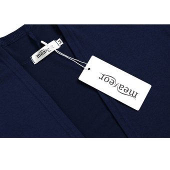 Cyber Meaneor Women Long Sleeve Open Front Solid Long CardiganCoat(navy Blue) June 2018 - 5 Cyber Meaneor Women Long Sleeve Open Front Solid Long CardiganCoat(navy blue) - 5