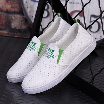 DM Flat Small White Sail Cloth Shoes For Women's Shoes Joker Apedal - Intl June 2018 - 2 DM flat small white sail cloth shoes for women's shoes joker apedal - intl - 2