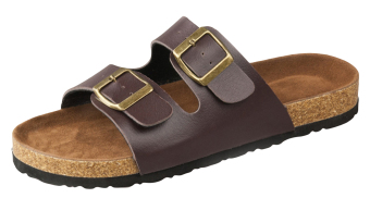 EOZY Summer Unisex Couple Slippers PU Leather Cork Slippers Beach Sandals For Men And Women (Brown) - Intl April 2018 - 2 EOZY Summer Unisex Couple Slippers PU Leather Cork Slippers Beach Sandals For Men and Women (Brown) - Intl - 2
