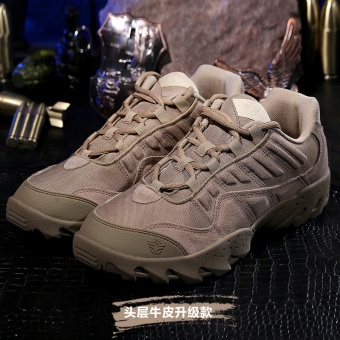 ESDY Army Male Commando Combat Desert Winter Outdoor Hiking Boots Landing Tactical Military Shoes Men Casual Leather Shoes (Size 39 - 45) Khaki June 2018 - 2 ESDY Army Male Commando Combat Desert Winter Outdoor Hiking Boots Landing Tactical Military Shoes Men Casual Leather Shoes (Size 39 - 45) Khaki - 2