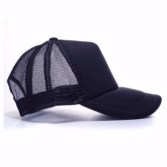 Ever Fashion Plain Trucker Mesh Net Baseball Cap Black June 2018 - 3 Ever Fashion Plain Trucker Mesh Net Baseball Cap Black - 3