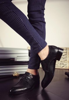 Fashion Luxury Men Formal Leather Shoes (Black) - Intl April 2018 - 3 Fashion Luxury Men Formal Leather Shoes (Black) - intl - 3