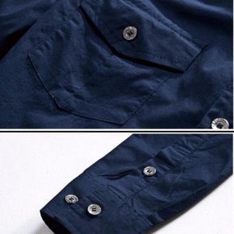 Fashion Men Air Force Flight Suit Casual Style Long-Sleeve Casual Shirts - Intl June 2018 - 3 Fashion Men Air Force Flight Suit Casual Style Long-Sleeve Casual Shirts - intl - 3