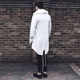 Fashion Mens Cardigan Fit Jacket Hooded Long Cloak Cape CoatCosplay Loose Casual Slim White - Intl June 2018 - 3 Fashion Mens Cardigan Fit Jacket Hooded Long Cloak Cape CoatCosplay Loose Casual Slim White - intl - 3