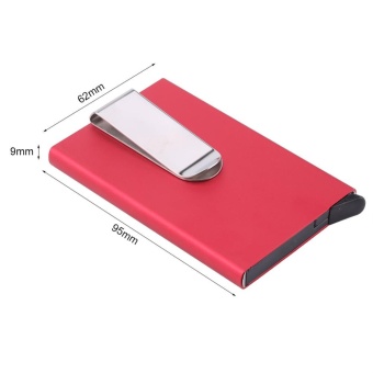 Fashion Portable Business Credit Card Holder Outdoor CardsContainer With Money Clip(Blue) - Intl June 2018 - 5 Fashion Portable Business Credit Card Holder Outdoor CardsContainer With Money Clip(Blue) - intl - 5