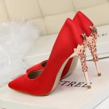 Fashion High-Heeled Shoes Thin Heels Ladies Wedding Shoes Pointed Toe Woman Pumps Closed Toe High Heels Women Shoes (White) June 2018 - 3 Fashion High-Heeled Shoes Thin Heels Ladies Wedding Shoes Pointed Toe Woman Pumps Closed Toe High Heels Women Shoes (White) - 3