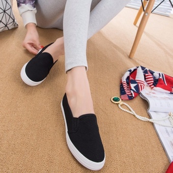 Fashion Slip On Loafers For Women - Black June 2018 - 4 Fashion Slip On Loafers for Women - Black - 4