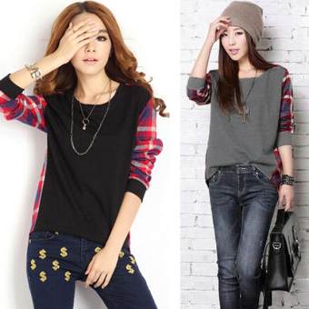 Five Star Store Zanzea Women Casual Long Sleeve Round Neck Check Plaid Casual Loose Tops Shirt Blouse Black - Intl June 2018 - 5 Five Star Store Zanzea Women Casual Long Sleeve Round Neck Check Plaid Casual Loose Tops Shirt Blouse Black - Intl - 5