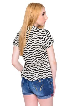 Freshgear Girls Stripes Short Sleeve Shirt (Caviar) April 2018 - 3 Freshgear Girls Stripes Short Sleeve Shirt (Caviar) - 3