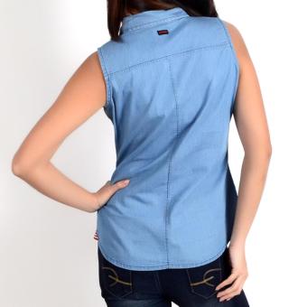 Fubu Queens QGT08-0001 Sleeveless Blouse (Medium Wash) June 2018 - 3 Fubu Queens QGT08-0001 Sleeveless Blouse (Medium Wash) - 3
