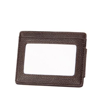 Genuine Leather Money Clip Front Pocket Wallet With Magnet Clip AndCard Id Case Coffee - Intl June 2018 - 2 Genuine Leather Money Clip Front Pocket Wallet with Magnet Clip andCard Id Case Coffee - intl - 2