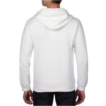 Gildan Full-zip Hooded Sweatshirt (White) June 2018 - 2 Gildan Full-zip Hooded Sweatshirt (White) - 2