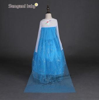 Girls Elsa Costume Princess Child Fancy Outfit Party Long Dresses - Intl June 2018 - 3 Girls Elsa Costume Princess Child Fancy Outfit Party Long Dresses - Intl - 3