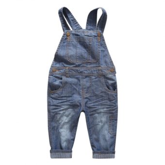 Grandwish Kid Denim Overall Loose Pants Jeans 24M-10T (Blue) - Intl June 2018 - 2 Grandwish Kid Denim Overall Loose pants Jeans 24M-10T (Blue) - intl - 2