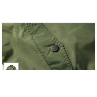 Grandwish Men Pilot Bomber Jacket Pure Color Coat Plus Size S-6XL (Dark Blue) - Intl July 2018 - 5 Grandwish Men Pilot Bomber Jacket Pure Color Coat Plus size S-6XL (Dark blue) - intl - 5