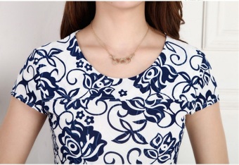 Grandwish Women Floral Designt Short Sleeve Dress O-Neck L-4XL (1) May 2018 - 3 Grandwish Women Floral Designt Short Sleeve Dress O-Neck L-4XL (1) - 3