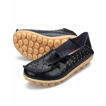 Hang-Qiao Flats Shoes Women Loafers Ladies Slip On Shoes (Black) -intl June 2018 - 3 Hang-Qiao Flats Shoes Women Loafers Ladies Slip on Shoes (Black) -intl - 3