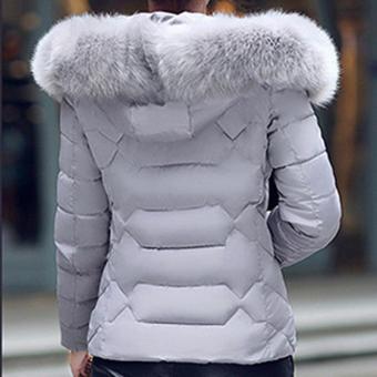 Hang-Qiao Short Down Jacket Women Warm Thick Heavy Coats (Grey) -intl April 2018 - 4 Hang-Qiao Short Down Jacket Women Warm Thick Heavy Coats (Grey) -intl - 4