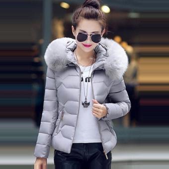 Hang-Qiao Short Down Jacket Women Warm Thick Heavy Coats (Grey) -intl April 2018 - 3 Hang-Qiao Short Down Jacket Women Warm Thick Heavy Coats (Grey) -intl - 3