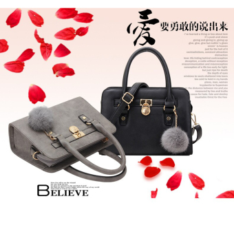 Hanyu Artificial Leather Scrub Hanging Tote Bags For Women Ladies Black June 2018 - 2 Hanyu Artificial Leather Scrub Hanging Tote Bags for Women Ladies Black - 2