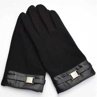 Hanyu Men's Winter Warm Gloves Touch Screen Gloves Smartphone Texting Stretch Full Finger Adult Gloves Black - Intl June 2018 - 2 Hanyu Men's Winter Warm Gloves Touch Screen Gloves Smartphone Texting Stretch Full Finger Adult Gloves Black - intl - 2