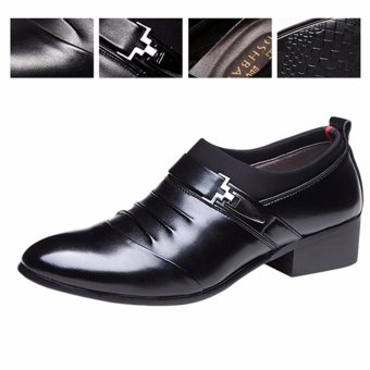 HengSong Men's Formal Business Leather Shoes Casual Formal Shoes (Black) - Intl June 2018 - 2 HengSong Men's Formal Business Leather Shoes Casual Formal Shoes (Black) - intl - 2