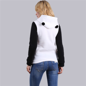 HengSong Women Ladies Casual Panda Pattern Long Sleeve Hooded Thicken Hoodies White - Intl June 2018 - 5 HengSong Women Ladies Casual Panda Pattern Long Sleeve Hooded Thicken Hoodies White - intl - 5
