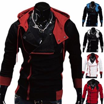 Hequ Aliexpress Explosion Of Assassin S Creed Sweater Obliquezipper Hooded Jacket Men S W20 Red - Intl April 2018 - 2 Hequ Aliexpress explosion of Assassin s Creed sweater obliquezipper hooded jacket men s W20 Red - intl - 2