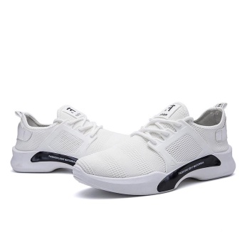 Hot Sale New Style Fly Weave Lower-Cut Running Shos Simple FashionPure Color Athleisure Walking Shoes For Man (white) - Intl April 2018 - 5 Hot Sale New Style Fly Weave Lower-Cut Running Shos Simple FashionPure Color Athleisure Walking Shoes for Man (white) - intl - 5