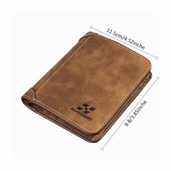 HYX HOT DEAL!!!Men PU Leather Coin Purse Pockets Card Holder Clutch Wallet(Coffee) - Intl April 2018 - 3 HYX HOT DEAL!!!Men PU Leather Coin Purse Pockets Card Holder Clutch Wallet(Coffee) - intl - 3