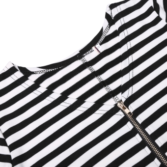 JinGle Women V Neck Short Sleeve One Piece Bikini Swimwear (Black) July 2018 - 5 JinGle Women V Neck Short Sleeve One Piece Bikini Swimwear (Black) - 5