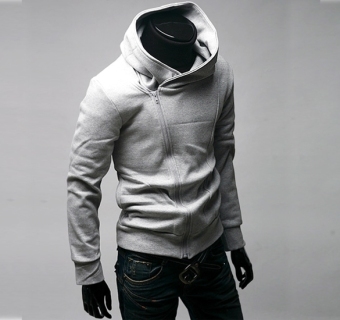 Jo.In Men Stylish Thickening Hoodie Jacket / Coat / Sweatshirt 3Colors (Gray) June 2018 - 3 Jo.In Men Stylish Thickening hoodie jacket / coat / sweatshirt 3Colors (Gray) - 3