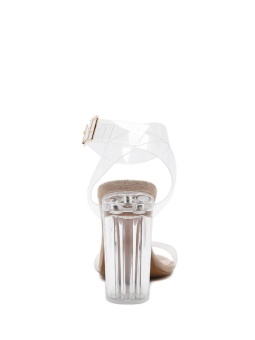 JollyChic Women's Sandals Transparent Ankle Strap Chunky Heel Shoes - Intl June 2018 - 4 JollyChic Women's Sandals Transparent Ankle Strap Chunky Heel Shoes - intl - 4