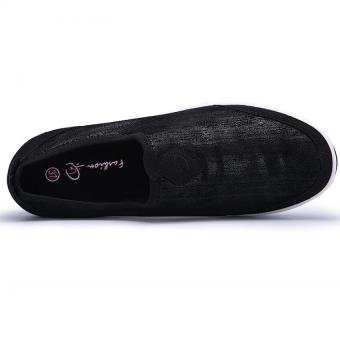 KAILIJIE Women's Fashion Casual Slip On Wedge Sneakers Fitness Shoes (Black) June 2018 - 4 KAILIJIE Women's Fashion Casual Slip on Wedge Sneakers Fitness Shoes (Black) - 4