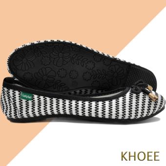 Khoee LKF-03 White Black Jenny Women's Doll Ballet Flat Shoes June 2018 - 4 Khoee LKF-03 White Black Jenny Women's Doll Ballet Flat Shoes - 4