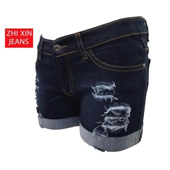 Korea Tattered Classic Ripped Skinny Jeans Shorts (BLUE) April 2018 - 2 Korea Tattered Classic Ripped Skinny jeans shorts (BLUE) - 2